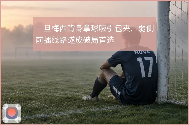 一旦梅西背身拿球吸引包夹，弱侧前插线路遂成破局首选